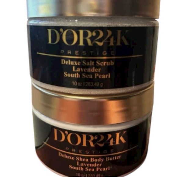 D’or 24k Body Scrub & Body Butter Set